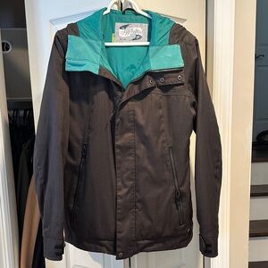 Stylish Burton Black and Teal Jacket